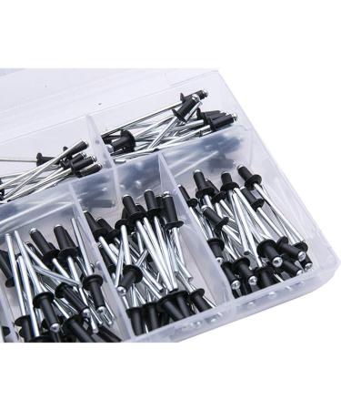 Cabilock Black Rivets Threaded Rivets 120pcs Black Blind Rivets Aluminium Alloy Flange Rivets Fastener Nails Rivets Supplies .4 .2 Stainless Steel Rivets Stainless Steel Set - Buy Online on SooperMarket.com