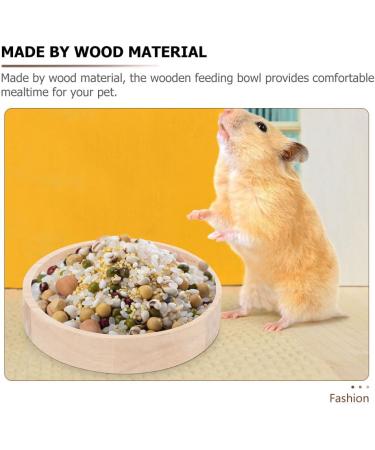 POPETPOP Hamster Food Bowl Bunny Food Bowls Pet Accessories Pet Feeder Hamster Supply Chinchilla Accessory Hamster Bowl Multifunction Gerbil Food Rack Guinea Pig Oak Rat Food Dish - Buy Online on SooperMarket.com