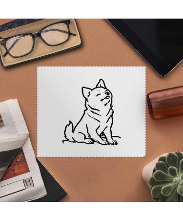Buy 2 Shiba Inu Microfiber Lens Cleaning Cloths - Perfect for Glasses & Screens | High-Quality Eco-Friendly International Shipping - Buy Online on SooperMarket.com