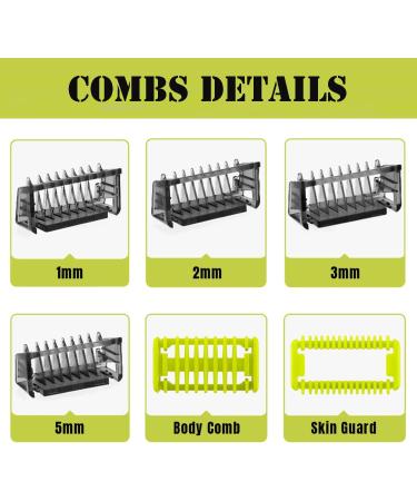 Adjustable Guard Comb for Philips OneBlade QP2520 QP2530 QP2620 QP2630 Replacement Blade Professional Blade Trimmer with Adjustable Hair Guards Combs 14 Shift Sizes from 0.4 to 10 mm - Buy Online on SooperMarket.com