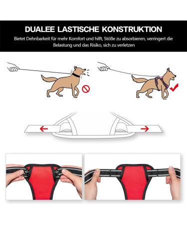 POPOT No Pull Dog Harness | Reflective Pet Vest for Daily Training & Walking | Control Handle | Red Medium - Buy Online on SooperMarket.com