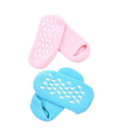 Milists 2 pair of lottery sock damping socks in the forefoot area Moisture stocking socks for women's heel socks made of silicone pain -relieving socks Miss Spa Socks Repair
