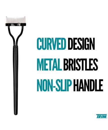 Trim Contour Lash Comb - Professional Eyelash Separator for Defined Lashes - Curved Design & Non-Slip Handle - Black - International Shipping Available - Buy Online on SooperMarket.com