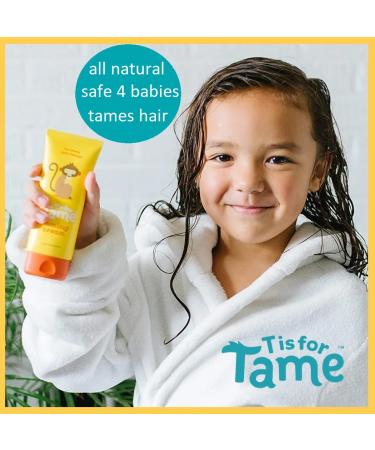 Tame Kids Hair Bundle: Natural Hair Taming Cream & Spray for Frizz, Flyaways & Static - Safe for Babies & Toddlers - Includes Bag & Soft Brush - Buy Online on SooperMarket.com