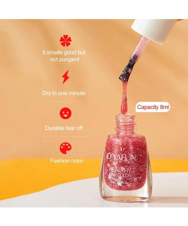 Vipomkowa Non-Toxic Nail Polish - Eco-Friendly Quick-Dry Water-Based Formula (8ml) - Easy Pull-Off International Shipping - Buy Online on SooperMarket.com