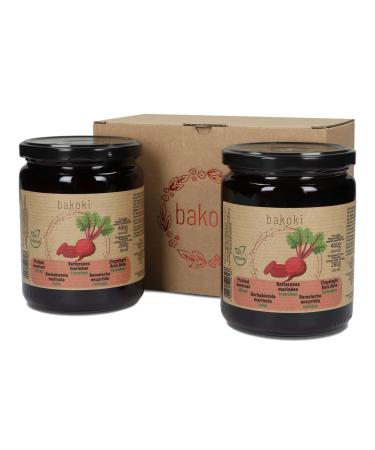 BAKOKI Premium pickled beetroot slices 2 x 480g (pack of 2) Beetroot 480 g (pack of 2)