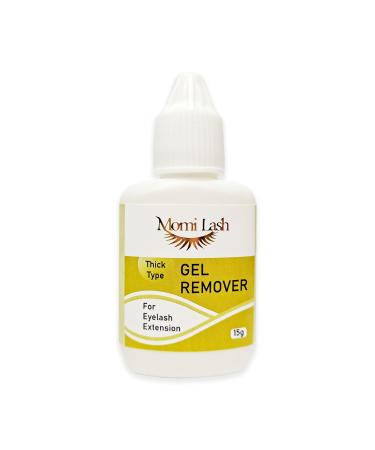 Gel Remover Clear Professional Eyelash Extension Remover for Cluster Lashes Quick & Powerful Eyelash Extension Glue for Sensitive Skin Adhesive Lash Remover Non-Scent Thick Type (15g) Clear 15g Thick Type