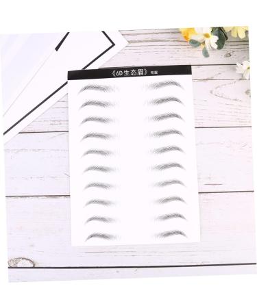 Gogogmee Artificial Eyebrow Patch 2 Sheets Black Stickers Brow Tatoo Eyebrow Makeup Tools s 3 Proof Patch - Buy Online on SooperMarket.com