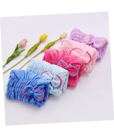 HAPINARY Elastic Shower Quick Dry Head Turbans Shower Cap for Microfiber Washcloth Turbans for Women Hair Ties Shower Head Towel Microfiber Hair Drying Cap Pink Women's Cute Hijab Pink medium - Buy Online on SooperMarket.com