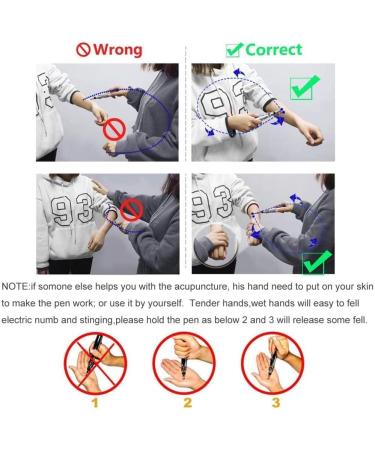 Handheld Rechargeable Acupuncture Massager 5 in 1 Home Use Meridian Device for Arm Leg Waist Shoulder Neck USB Charging - Buy Online on SooperMarket.com