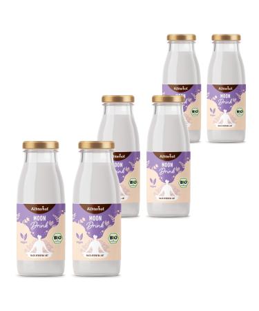 Moon Drink Bio |6 Ayurveda Shots |With Ayurvedic Ashwagandha powder lavender flowers from Provence cinnamon and a hint of vanilla |Perfect bedguferl |From the Achterhof Moon Drink Bio 6 pieces (1 Pack)