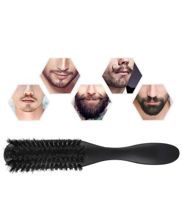 Beard Brush for Men | Soft Bristles & Curved Design | Wooden Mustache & Hair Styling Brush - Buy Online on SooperMarket.com