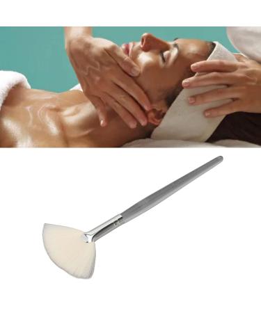 Face Mask Fan Brush - Soft Makeup Tool & Applicator for Salon | Transparent Handle Flat Brush for Beauty - Buy Online on SooperMarket.com
