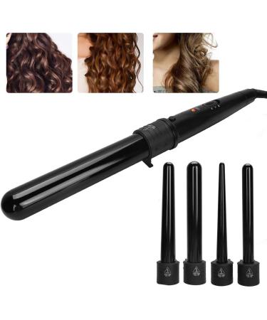 5-in-1 Curling Iron Set | LED Adjustable Temperature Hair Styling Wands & Dryer Attachments - International Shipping Available - Buy Online on SooperMarket.com
