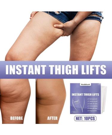 Encomy 10-Piece Instant Thigh Lifting Strips | Transparent Adhesive for Smooth Cellulite & Firm Skin | Ideal for Girls - Buy Online on SooperMarket.com