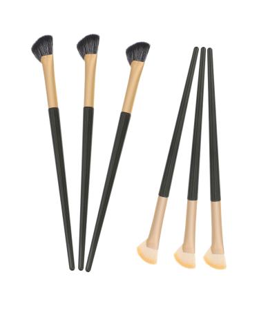 HAPINARY 6 Pcs Eyebrow Brush Eyebrow Concealer Eyeshadow Brush Angled Concealer Brush Eyeliner Brush Precision Concealer Brush Eyeliner Applicator Tool Under Eye Concealer Brush Eye Brush