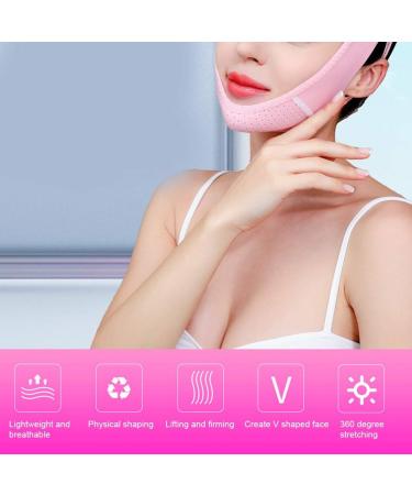 Elastic Face Slimming Belt Adjustable Breathable Belt With Lifting V Line Shaping Bandage For For Reduce Double Chin - Buy Online on SooperMarket.com