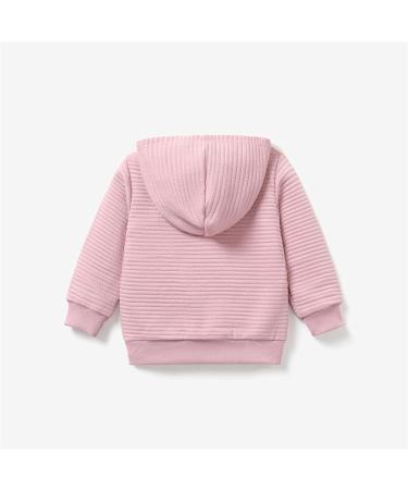 PatPat Toddler Hoodie - Pink, Textured Pullover Sweatshirt for 1-2 Year Old Boy or Girl - Buy Online on SooperMarket.com