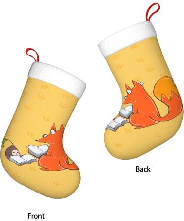 YYHHAOFA Sunflower Seeds and Foxes Picture Christmas Decorative Stockings : Soft Light and Tactile Suitable for Christmas Holiday Party - Buy Online on SooperMarket.com