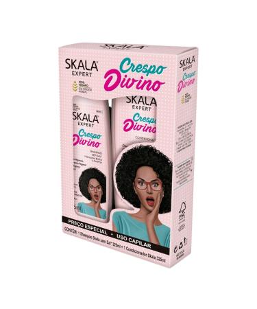 Skala Expert Crespo Divino Shampoo & Conditioner - Infused with Pure 100% Natural ingredients Vegan Formula | Experience Healthier  Fuller & Thicker Looking Hair - Imported from Brazil