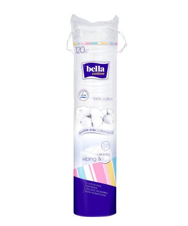 bella cotton cotton pads duo round pack of 5 (5 x 120 pieces)