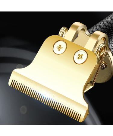 Professional Hair Clippers for Men - Rechargeable Cordless Zero Gapped Trimmer with T Blade Edgers Clippers and 4 Guide Combs - Beard Shaver Barbershop Gold - Buy Online on SooperMarket.com