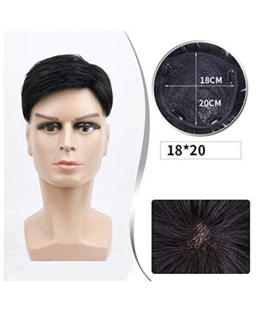 Blue Wig Toupee for Men | Human Hair V-Looped Hairpieces - Ultra Thin Skin 16x18cm & 18x20cm - Buy Online on SooperMarket.com