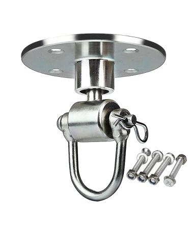 Kesywale Speed Bag Swivel Heavy Duty Ball Ceiling Mount Stand Hook Hanger for Punching Bags Platform Boxing Supplies Silver