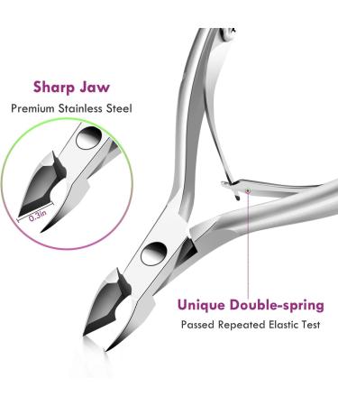 Hash Shears Nail Shaver Set - 4PC Skin Pliers & Cuticle Snaps | Stainless Steel Nail Tongs for Precise Under-Nail Cleaning - Buy Online on SooperMarket.com