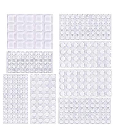 Rubber buffer 316 elastic buffer stop buffer transparently self -adhesive rubber nips for glass panels protective buffer furniture buffer rubber feet self -adhesive for door keyboard (8 sizes)