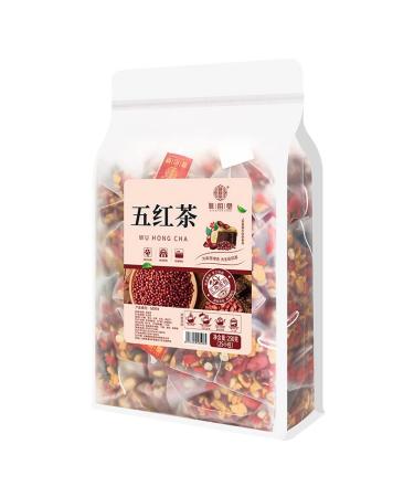 cn herb Five Black Tea 250g/ Bag Triangular Brown Sugar Medlar Red Dates Peanut Red Bean Combination Tea