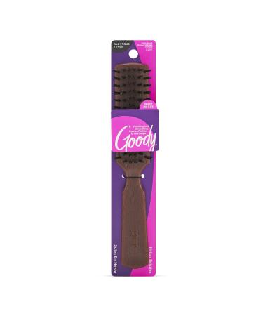 Goody Styler Brush - Finishing and Smoothing - Nylon Bristles - All Hair Types - 04391 Woodgrain Styler Brush 1 Count (Pack of 1)