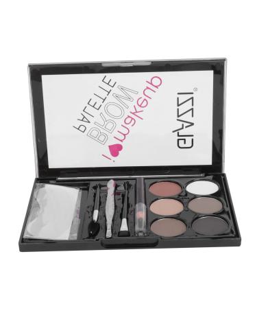 Gogogmee 1 Set Eyebrow Powder Set Eyebrow Brush Brow Pencil Eyebrow Filler Female Makeup Miss Six Colors 1 count (Pack of 1) As Shown