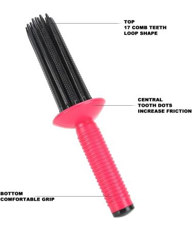Hair Curling Roll Comb 2pcs Hair Curler Hair Curling Roll Comb Anti Slip Curling Wand Hairstyling ToolsHair Straightening Irons Curling for Hair Salon Home - Buy Online on SooperMarket.com