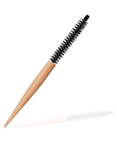 Small Round Hair Brush Mini Round Comb Quiff Roller Comb Hair Styling Brush Salon Hairdressing Brush for Thin Hair, Short Hair, Bangs, Beard, Lifting, Curling (25.5 cm) 8.85 Inch (Pack of 1)