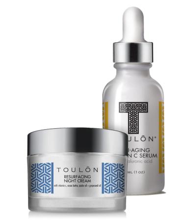 Vitamin C Anti-Aging Skin Care Kit | Women's Beauty Gift Set | Serum & Moisturizer for Day & Night - Buy Online on SooperMarket.com