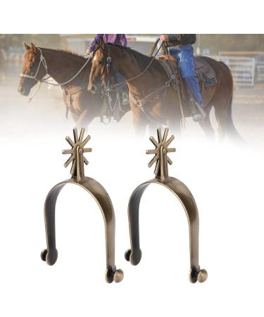 ZJchao Salmue Horse Spurs West Cowboy Horse Boot Spurs Decoration Western Spurs Rust Proof Toxic Free Vintage Zinc Alloy Horse Spurs with Gear for Men - Buy Online on SooperMarket.com
