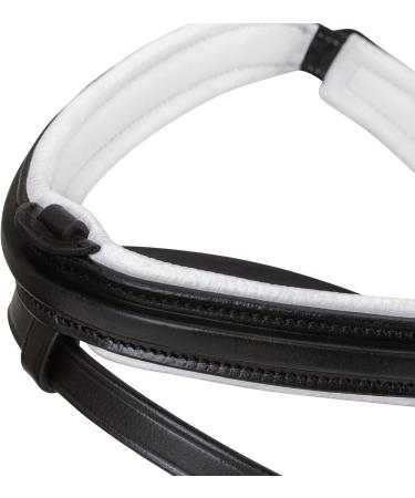 Shop Sunride English Combined Bridle Hawaii - Soft Real Leather Adjustable Anatomical Design Full Black/White - Ideal for Equestrian Enthusiasts | International Shipping Available - Buy Online on SooperMarket.com