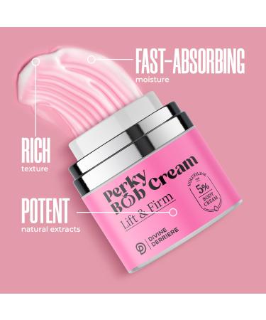 Divine Derriere Perky Body Cream - Skin Tightening & Moisturizing Lift for Firm Chest & D collet | Volufiline for Saggy Crepey Skin - Buy Online on SooperMarket.com