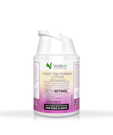 VoilaVe Face Moisturizer | Vitamin E & Retinol Cream for Women | Anti Aging & Dark Spot Corrector | Nourishing Face & Neck Lotion - 1.7 Oz Airless Pump - Buy Online on SooperMarket.com