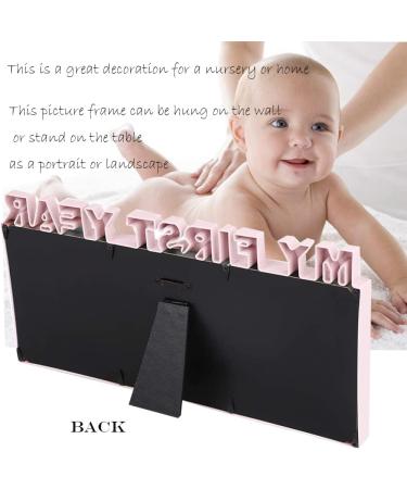 My First Year Baby Photo Frame - Baby Hand and Footprint Kit for New Mums and Dads - 1-12 Months Album and Keepsake Frame - Blue - Buy Online on SooperMarket.com