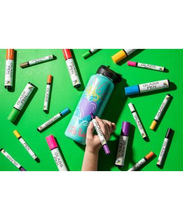 Washable White Glass Pen Window Marker - Liquid Chalk for Car, Mirror & Storefront Windows - Jumbo Tip for Parade, Party & Holiday Decor - Buy Online on SooperMarket.com