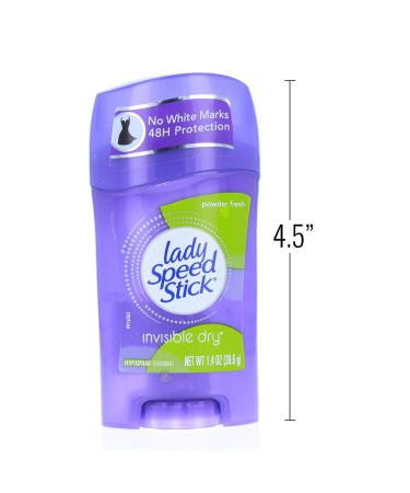 Lady Speed Stick Antiperspirant Deodorant Invisible Dry Powder Fresh | Buy Pack of 4 | International Shipping Available - Buy Online on SooperMarket.com