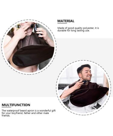 FRCOLOR Beard Shaving Cloth Bib - Men's Grooming Apron for Hair Cutting - Hair Catcher Cape for Beard Trimming - Polyester Material - Buy Online on SooperMarket.com