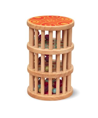 B. toys by Battat B. A-Maze Rain Rush Dexterity Toy  Classic Baby Rainmaker Toy  Development Natural Wooden Toys for Toddlers