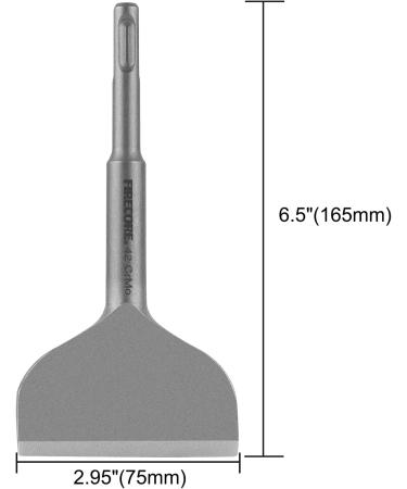 Firecore 3-Inch SDS Plus Cranked Bent Chisel Bit for Hammer Drill - Tile Removal Chisel for Concrete (3x6.5) -FS22365 - Buy Online on SooperMarket.com