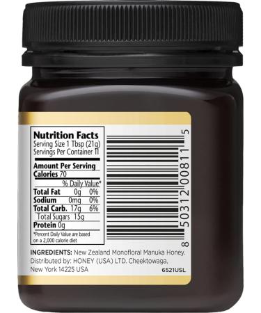 Manuka Doctor Monofloral MGO 525+ Manuka Honey 8.75 oz (250g) - Pure & Natural - Buy Online on SooperMarket.com