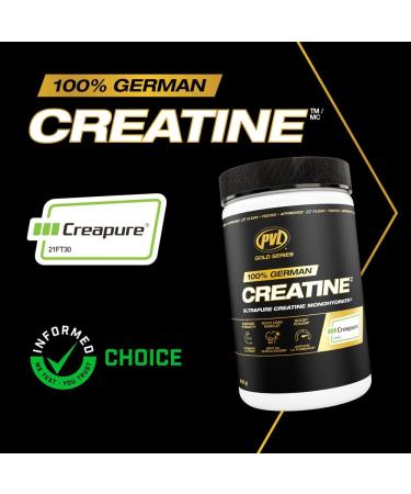 PVL Creapure Creatine - 100% Pure German Creatine monohydrate Powder - 82 Servings - 410 g - Buy Online on SooperMarket.com