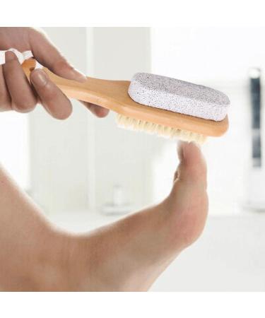 Pumice Foot Scrubber | Soft Dual-Function Shower Foot Scrubber | Foot Brush for Shower Foot Pumice Stone for Feet Dry Skin Removal Cracked Heels - Buy Online on SooperMarket.com