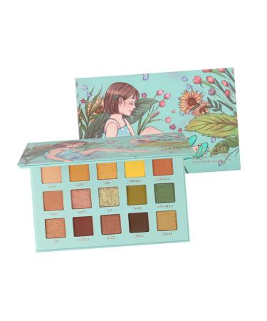 WOONEKY 1pc 15 Eyeshadow Powder Eyeshadow Palette Female Eyeshadow Glitter Eye Eyeshadow Cosmetic Pallet